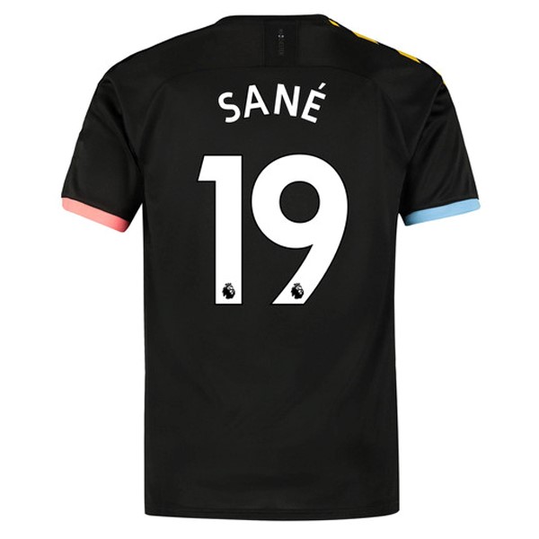 Trikot Manchester City NO.19 Sane Auswarts 2019-20 Schwarz Fussballtrikots Günstig